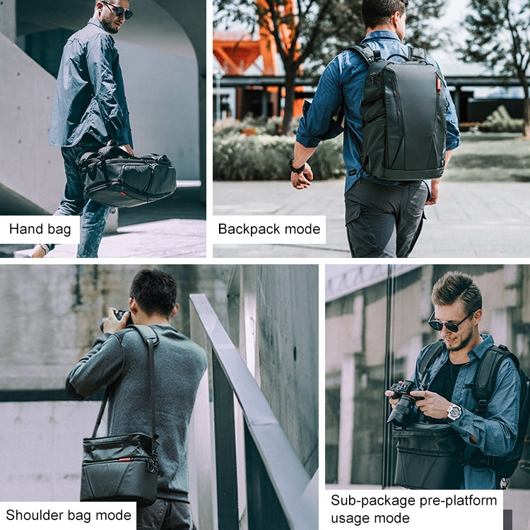 PGYTECH P-CB-020 2 in 1 Waterproof  Shockproof Outdoor Dual Shoulders Backpack + Single Shoulder Bag