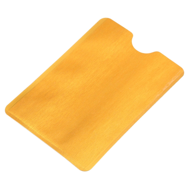100 PCS Aluminum Foil Anti Theft RFID Blocking Sleeve Card Protector, Size: 9.1*6.3cm