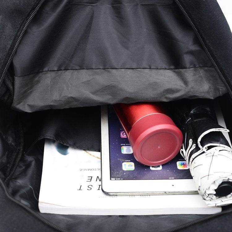 Cat Shape Leisure Fashion Canvas Double Shoulders Bag Backpack