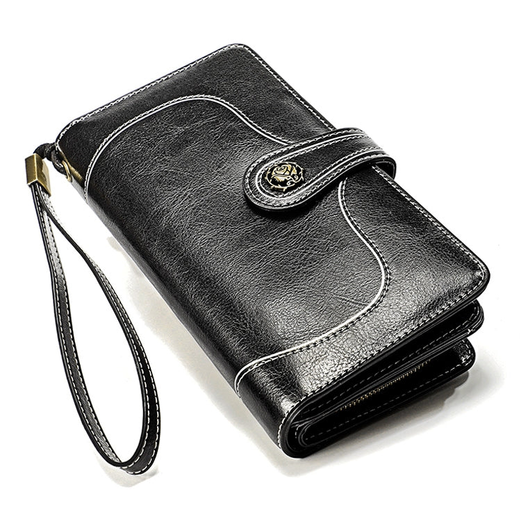 3555 Large Capacity Long Multi-function Anti-magnetic RFID Wallet Clutch for Ladies with Card Slots