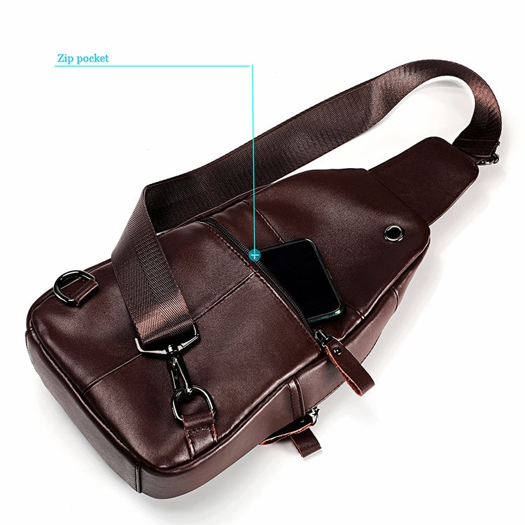 6027 Men Crossbody Bag Casual Multi-function Shoulder Waist Bag