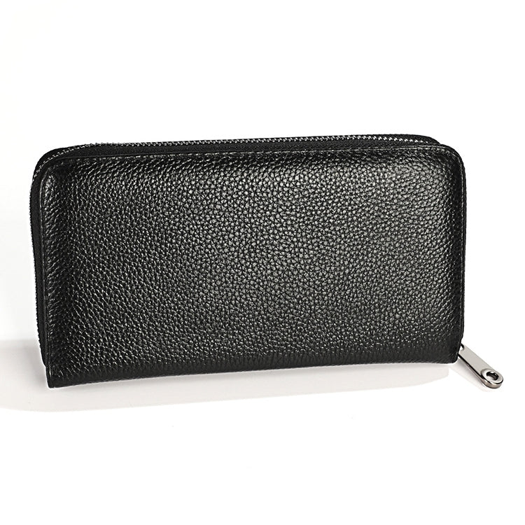 KB196 Top-grain Leather Large Capacity Multi-function 36-Bit Anti-magnetic RFID Organ Card Package Wallet