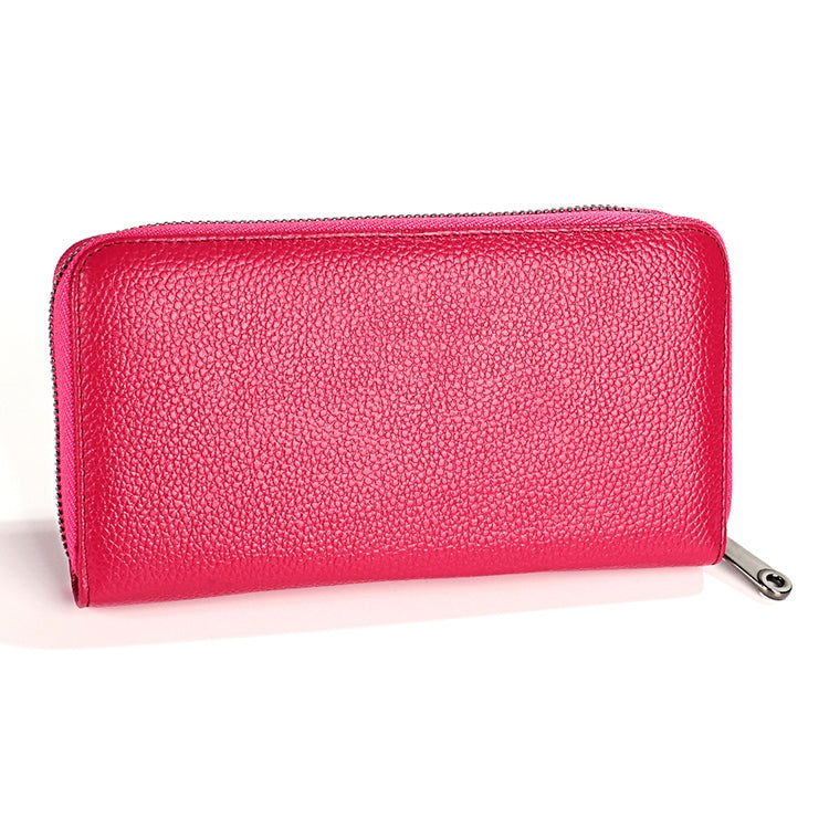 KB196 Top-grain Leather Large Capacity Multi-function 36-Bit Anti-magnetic RFID Organ Card Package Wallet