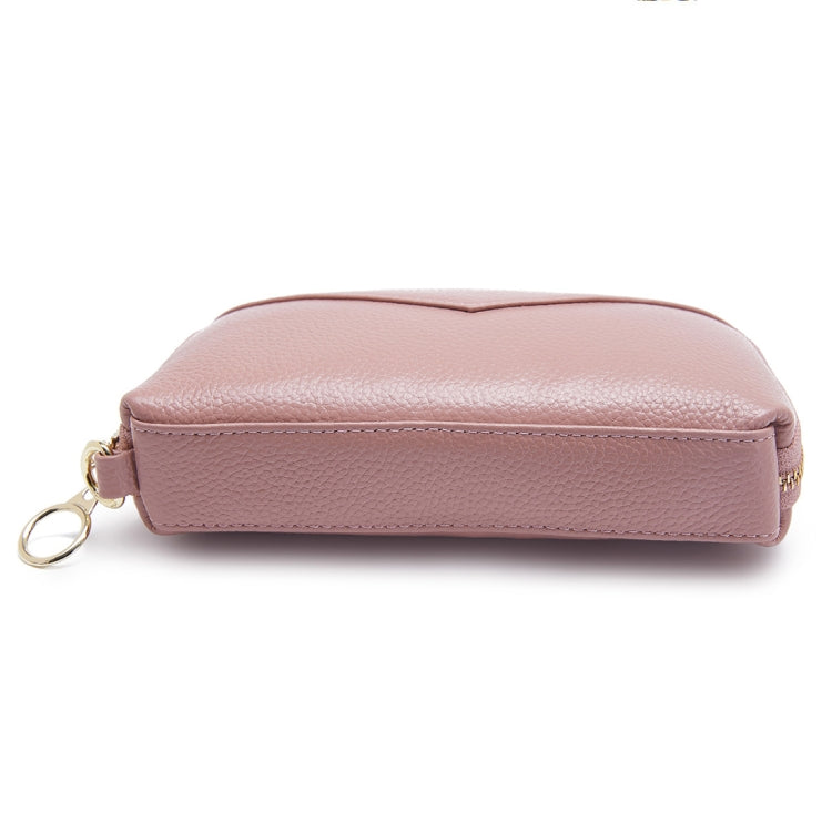 2-Folding Square Genuine Leather Handbag