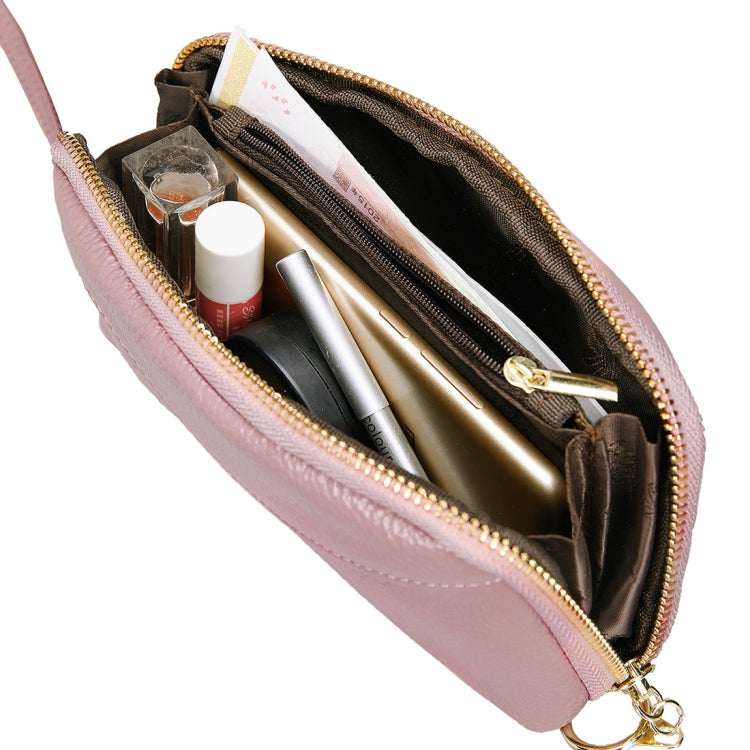 2-Folding Square Genuine Leather Handbag