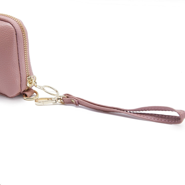 2-Folding Square Genuine Leather Handbag