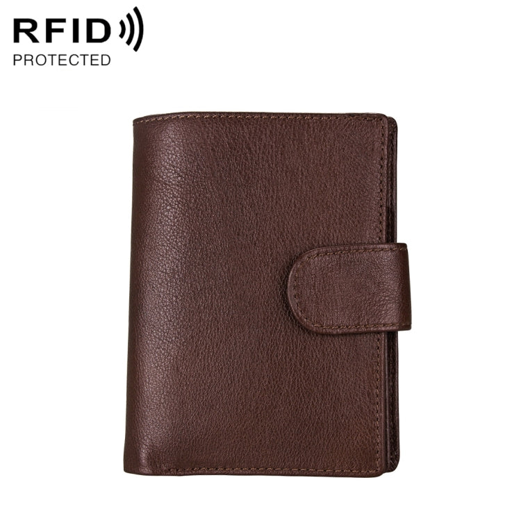 Antimagnet RFID Genuine Leather Wallet / Passport Package / Cowhide Card Slot for man