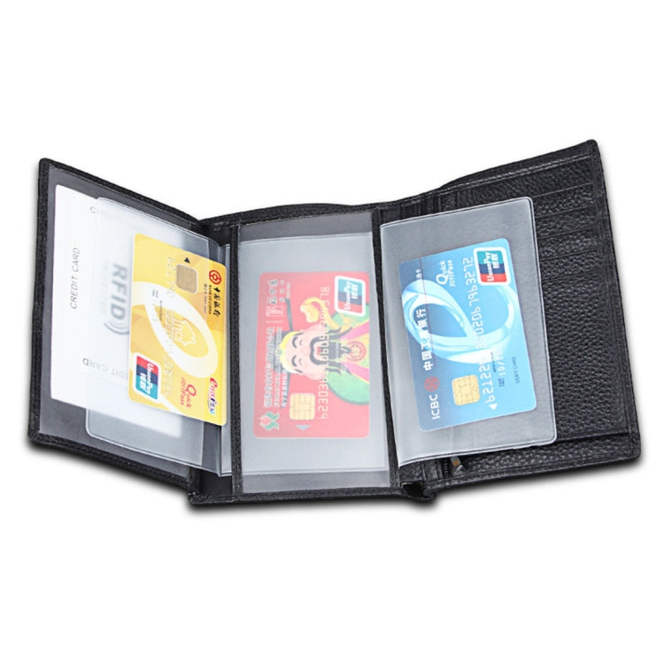 8219 Antimagnetic RFID Men Multi-functional Wallet Card Bag Passport Package