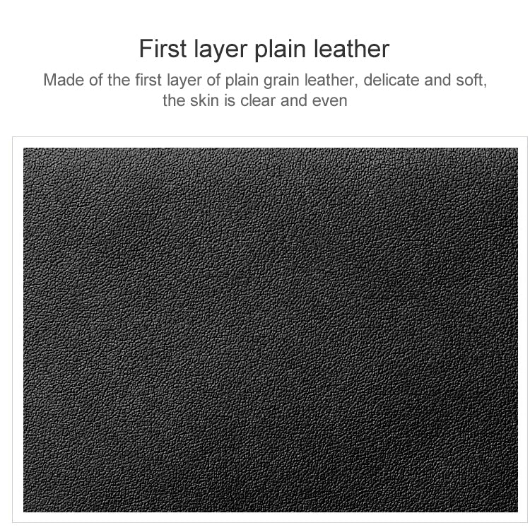 KB187 Litchi Texture Leather Large-capacity Card Holder Wallet