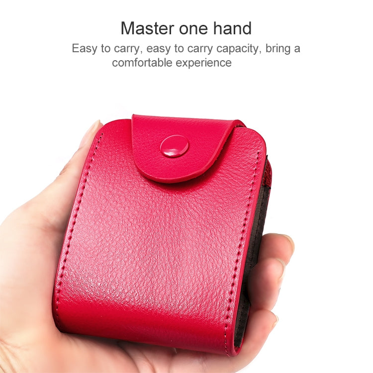 KB187 Litchi Texture Leather Large-capacity Card Holder Wallet