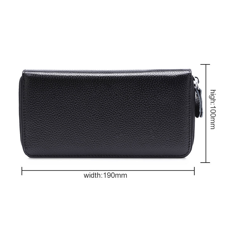 902 Antimagnetic RFID Litchi Texture Women Large Capacity Hand Wallet Purse Phone Bag with Card Slots