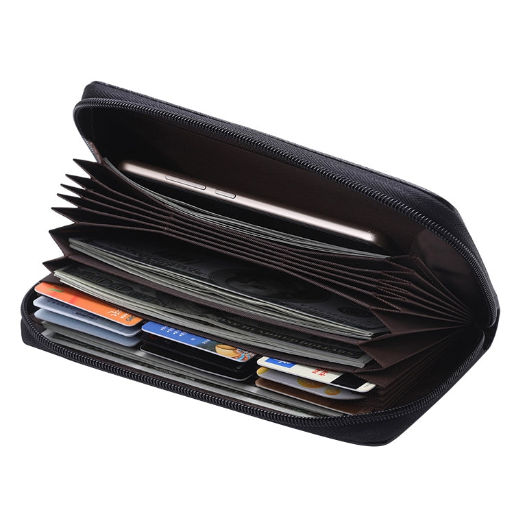 902 Antimagnetic RFID Litchi Texture Women Large Capacity Hand Wallet Purse Phone Bag with Card Slots