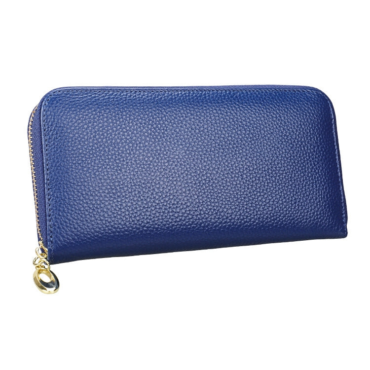 906 Antimagnetic RFID Litchi Texture Women Large Capacity Hand Wallet Purse Phone Bag with Card Slots