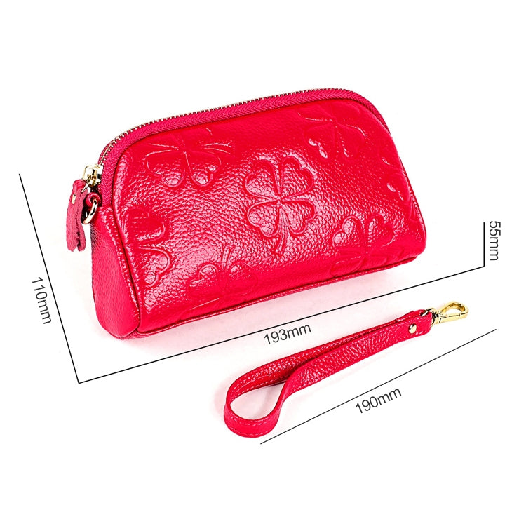 2026 Multifunctional Litchi Texture Women Large Capacity Hand Wallet Shell bag with Card Slots