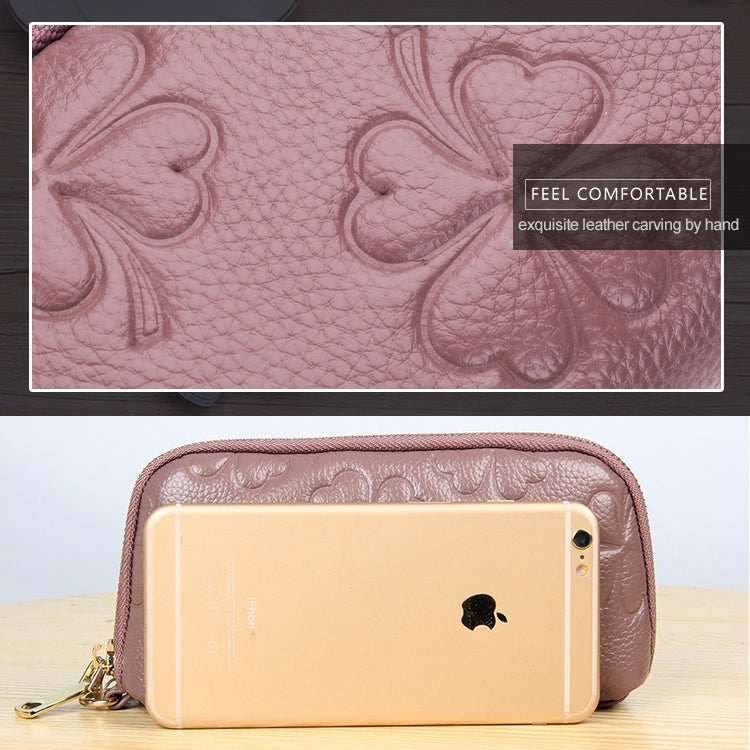 2026 Multifunctional Litchi Texture Women Large Capacity Hand Wallet Shell bag with Card Slots