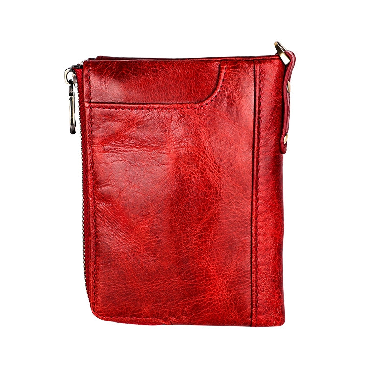 3533 Antimagnetic RFID Top-grain Leather Crazy Horse Texture Men Business Leisure Wallet