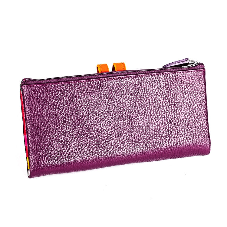 3572 Litchi Texture Leather Zipper Lady Wallet Large-capacity Purse
