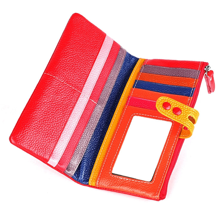 3572 Litchi Texture Leather Zipper Lady Wallet Large-capacity Purse