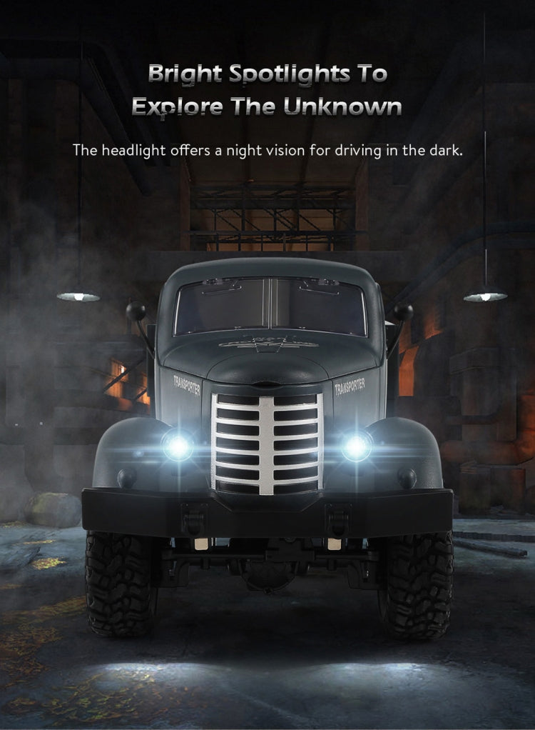 JJR/C Q60 Transporter-1 Full Body 1:16 Mini 2.4GHz RC 6WD Tracked Off-Road Military Truck Car Toy