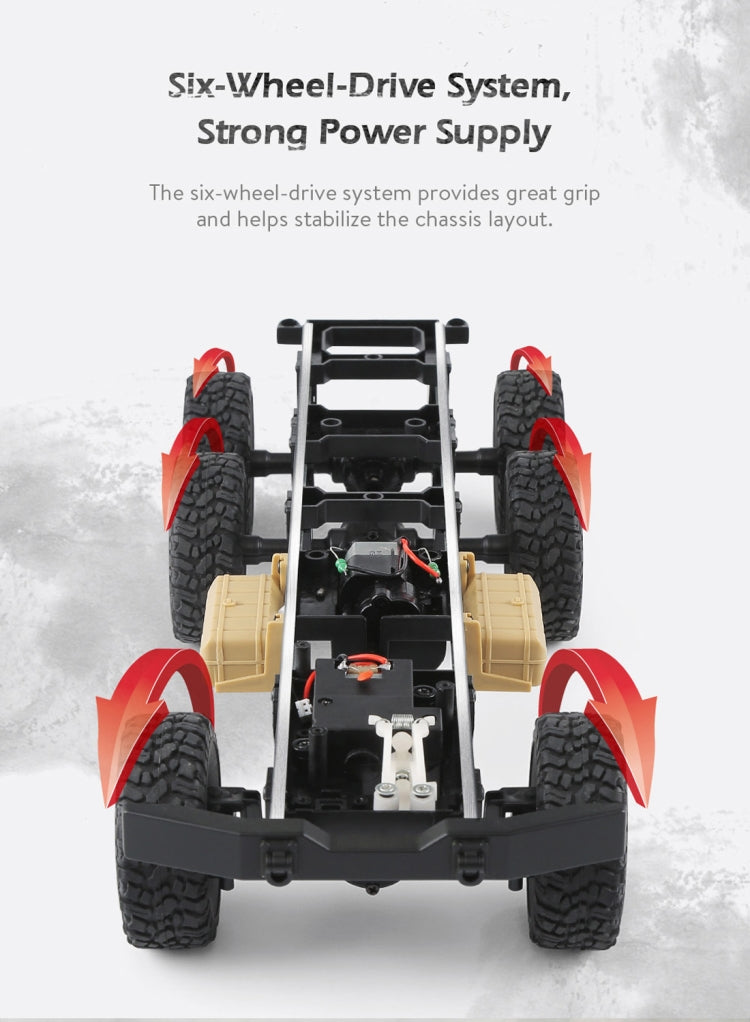 JJR/C Q60 Transporter-1 Full Body 1:16 Mini 2.4GHz RC 6WD Tracked Off-Road Military Truck Car Toy