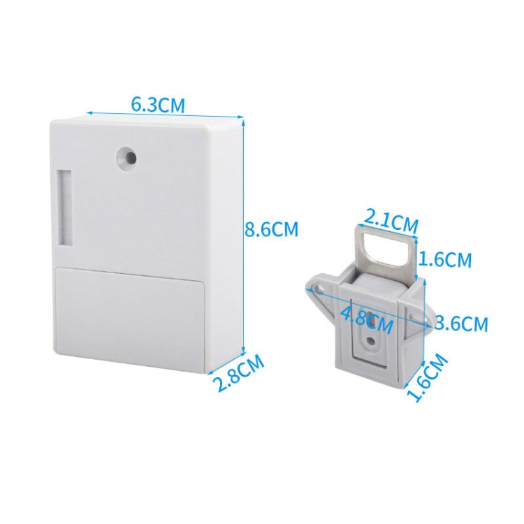 T3 ABS Magnetic Card Induction Lock Invisible Single Open Cabinet Door Lock