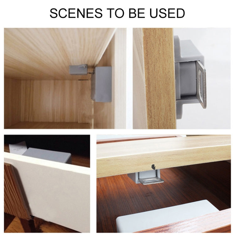 T3 ABS Magnetic Card Induction Lock Invisible Single Open Cabinet Door Lock