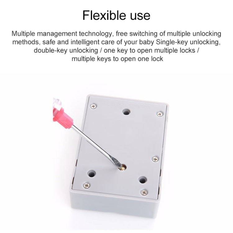 T3 ABS Magnetic Card Induction Lock Invisible Single Open Cabinet Door Lock