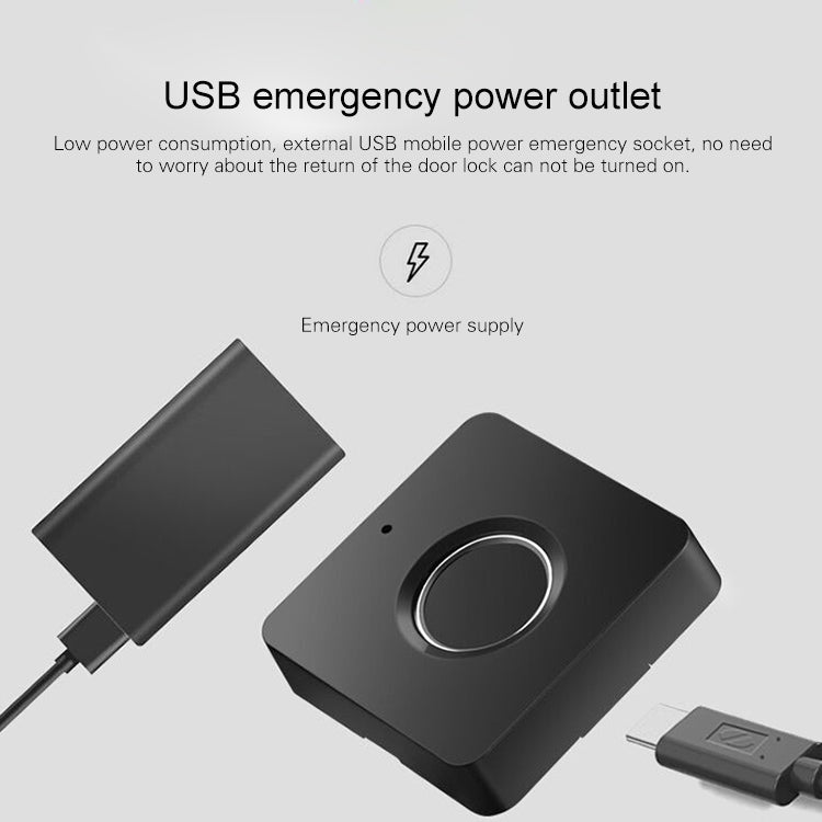 T4 Micro USB Charging Drawer Cabinet Door ABS Smart Fingerprint Lock