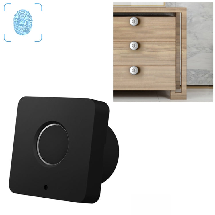 T5 Square Version Aluminum Alloy Panel Fingerprint Drawer Lock, Silver, Black, Pink, Blue, Red