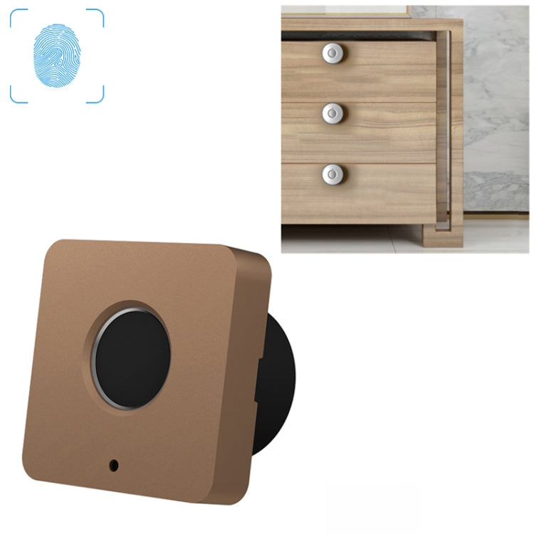 T5 Square Version Aluminum Alloy Panel Fingerprint Drawer Lock, Silver, Black, Pink, Blue, Red