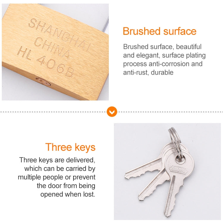 Copper Padlock Small Lock, Style: Long Lock Beam, 50mm Open