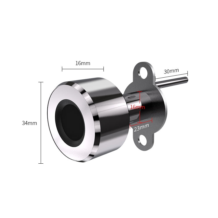 T23FB Micro USB Charging Zinc Alloy Smart Fingerprint + Bluetooth Triple Linkage Open Drawer Lock File Cabinet Lock