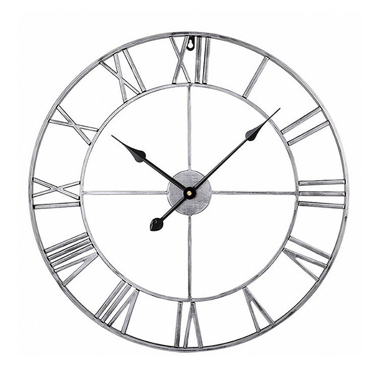 40cm Retro Living Room Iron Round Roman Numeral Mute Decorative Wall Clock