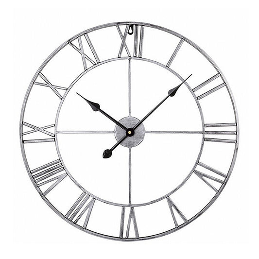 45cm Retro Living Room Iron Round Roman Numeral Mute Decorative Wall Clock