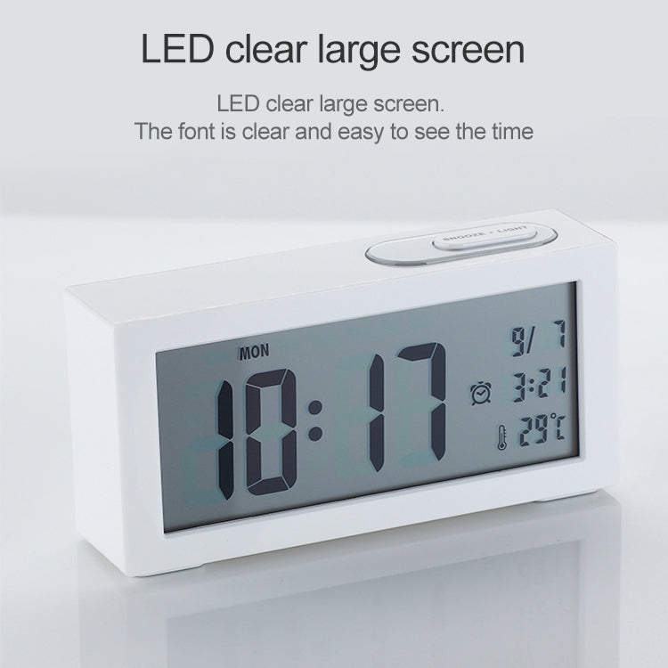 Automatic Night Light Electronic Clock Large Screen Adjustable Backlight Alarm Clock