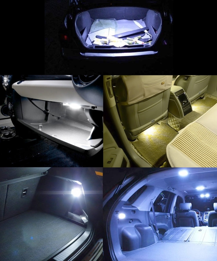 2 PCS 41mm Festoon 3W 300LM White Light 8 LED 3528 SMD Canbus Error-Free Car Reading Lamps,  DC 12