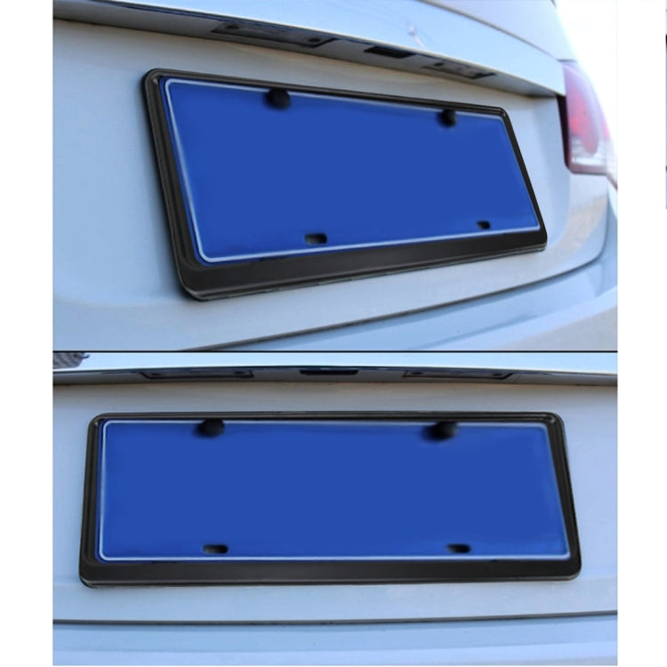 2 PCS Car License Plate Frames Stainless Steel License Plate Frame