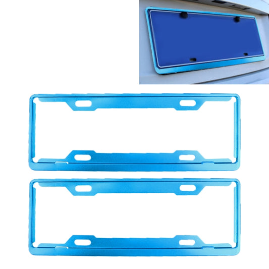 2 PCS Car License Plate Frames Car Styling License Plate Frame Aluminum Alloy Universal License Plate Holder Car Accessories
