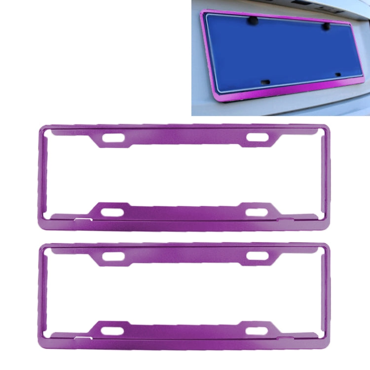2 PCS Car License Plate Frames Car Styling License Plate Frame Aluminum Alloy Universal License Plate Holder Car Accessories
