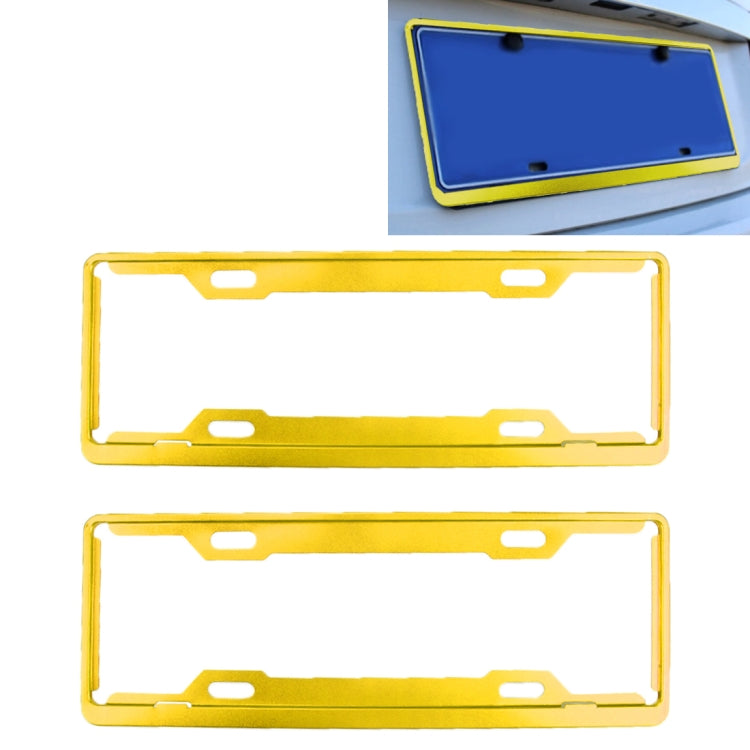 2 PCS Car License Plate Frames Car Styling License Plate Frame Aluminum Alloy Universal License Plate Holder Car Accessories