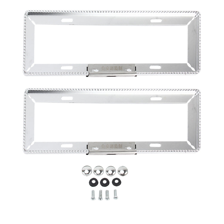 2 PCS Car License Plate Frames Car Styling License Plate Frame Universal License Plate Holder Car Accessories