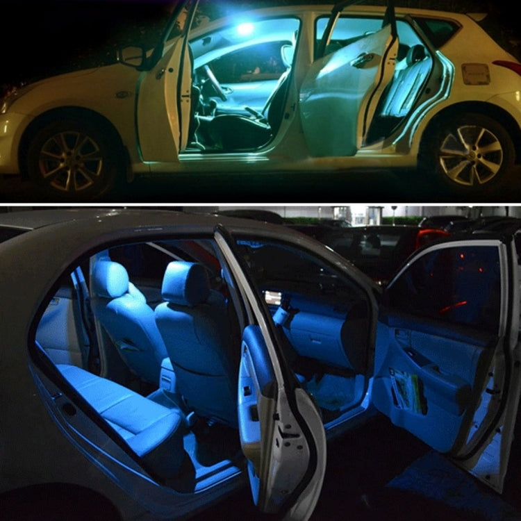 2 PCS Colorful 31MM Bicuspid Remote Control Car Dome Lamp LED Reading Light with 6 LED Lights