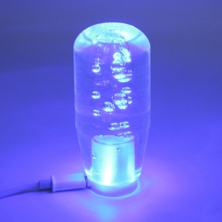 Crystal Car Breathing Racing Dash LED Magic Lamp Gear Head Shift Knob with Base, Size: 10.0 * 4.5 * 3.2 cm(Red and Blue)