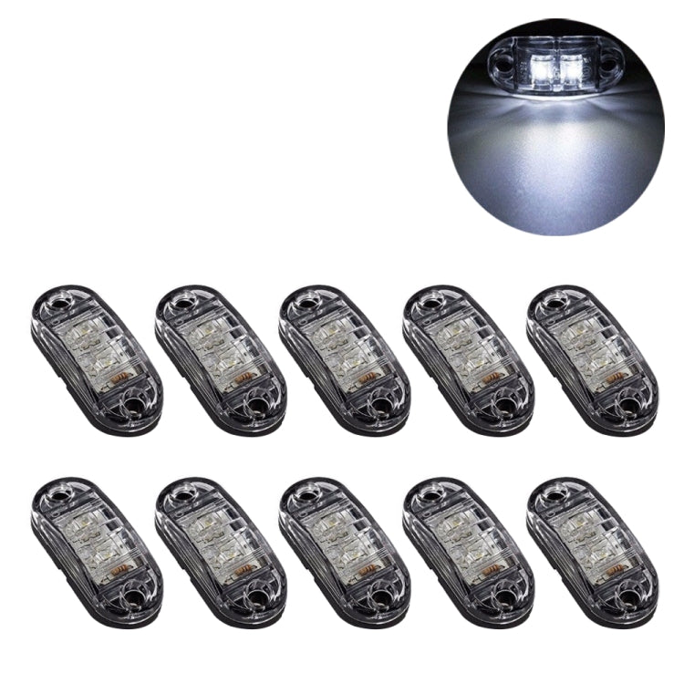 10 PCS Car Truck Trailer Piranha LED Side Marker Indicator Lights Bulb Lamp, Light Color: Yellow