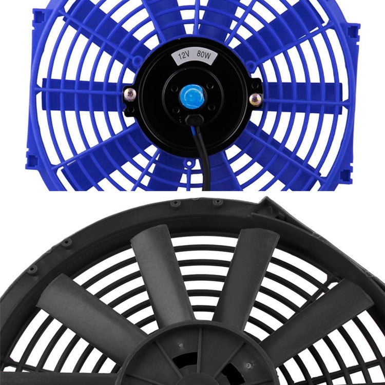 12V 80W 12 inch Car Cooling Fan High-power Modified Tank Fan Cooling Fan Powerful Auto Fan Mini Air Conditioner for Car