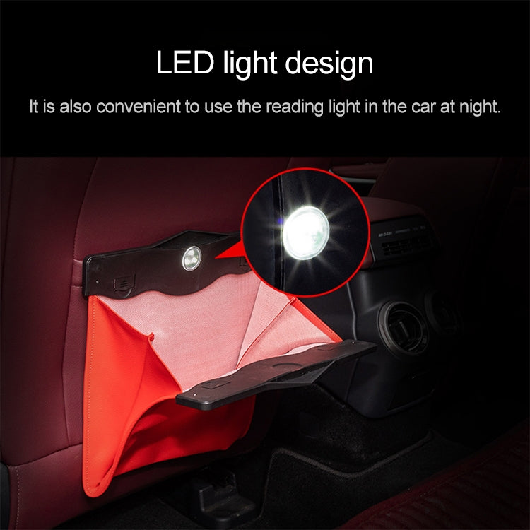 Car Multifunctional LED Design Hanging Folding Garbage Bin Storage Box