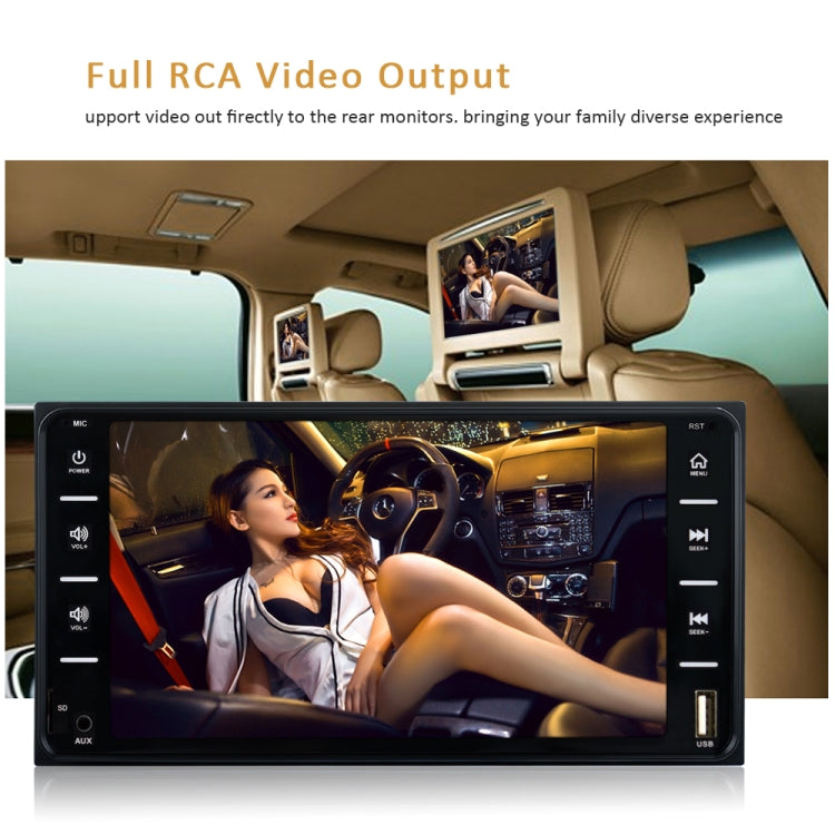 848V 16 7 inch Multi-touch Screen Car GPS Navigator, Support TF Card / USB / AUX / MP5 Player / Android & iPhone Mirror Links