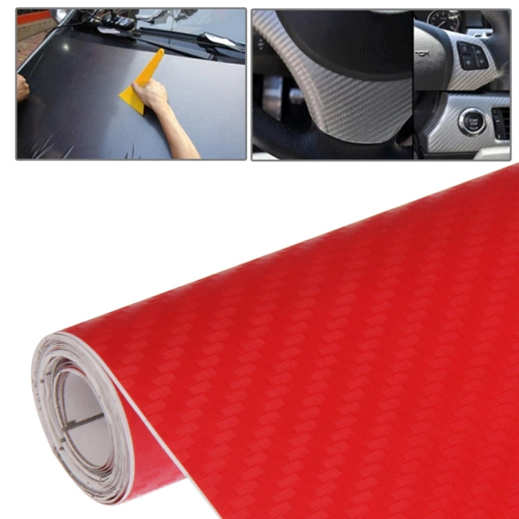 Car Decorative 3D Carbon Fiber PVC Sticker, Size: 152cm x 50cm