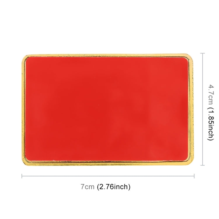 Universal Car Canada Flag Rectangle Shape VIP Metal Decorative Sticker