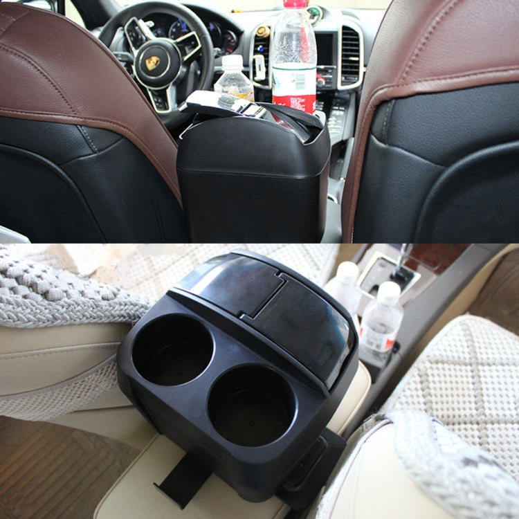 SHUNWEI SD-1605 Multifunction 3 in 1 Car Cup Holder Drink Bottle Can Garbage Can Portable Vehicle Trash Can Bin Rubbish Bin Organizer